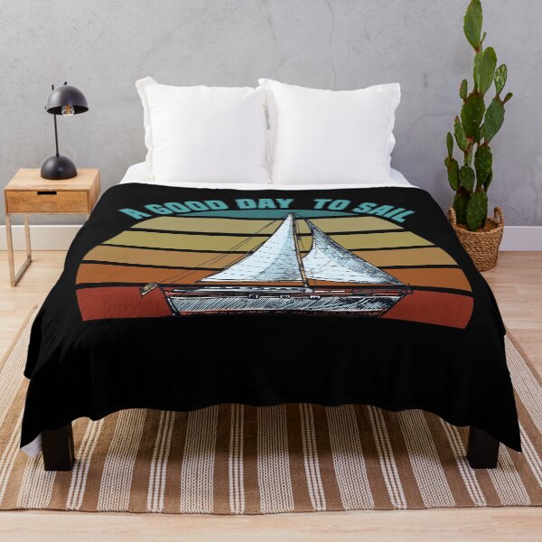 Item preview, Good Day To Sail - Retro Vintage Distressed Sunset Design For Sailing Lovers Gift Idea designed and sold by Prince - Bestseller ★★★★★.