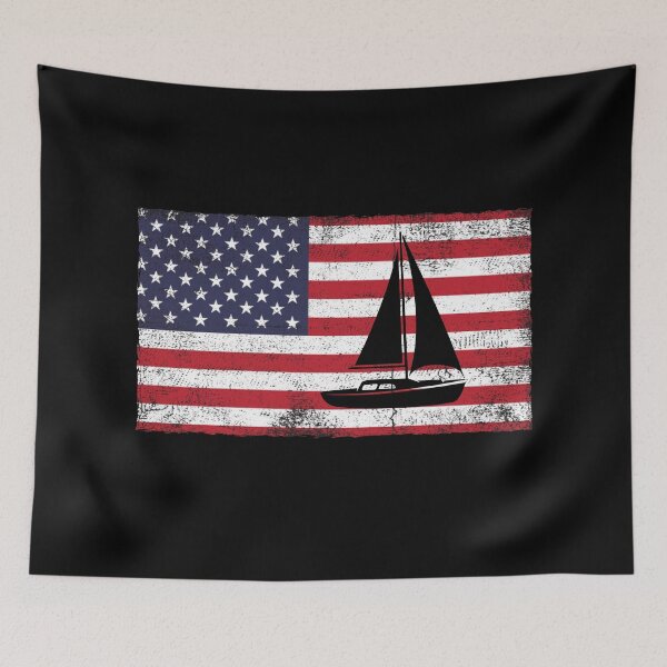 Item preview, Good Day To Sail - US Flag Design For Sailing Lovers Gift Idea designed and sold by Prince - Bestseller ★★★★★.