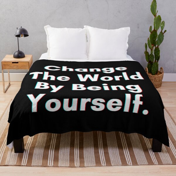 Item preview, Change The World By Being Yourself . designed and sold by PostiveText.