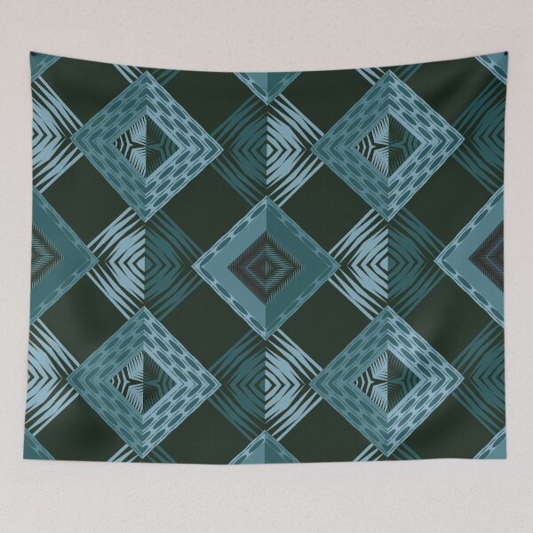 Item preview, Dark African tribal textile pattern art designed and sold by DADA635.
