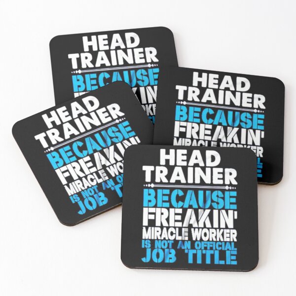 Item preview, head trainer because freakin miracle worker is not an official job title designed and sold by HalloweenFit.