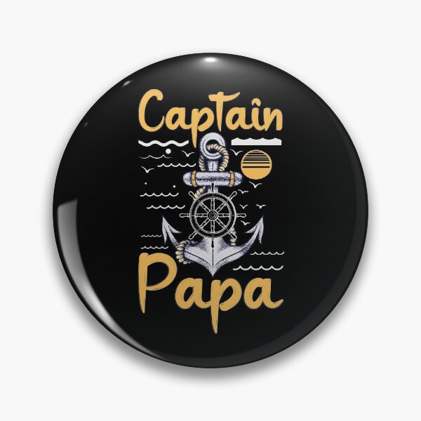 Item preview, Captain Papa - Anchor Design For Sailing Lovers Gift Idea designed and sold by Prince - Bestseller ★★★★★.