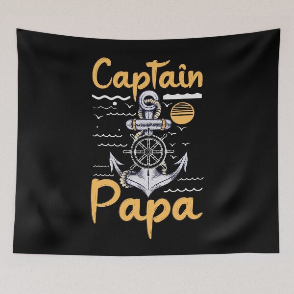 Item preview, Captain Papa - Anchor Design For Sailing Lovers Gift Idea designed and sold by Prince - Bestseller ★★★★★.