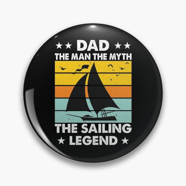 Item preview, Dad the Man the Myth the Sailing Legend - Retro Vintage Distressed Sunset Design For Sailing Lovers Gift Idea designed and sold by Prince - Bestseller ★★★★★.