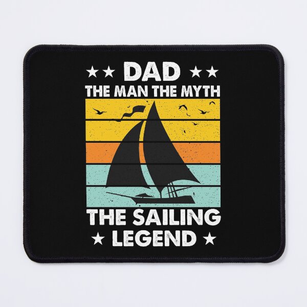 Item preview, Dad the Man the Myth the Sailing Legend - Retro Vintage Distressed Sunset Design For Sailing Lovers Gift Idea designed and sold by Prince - Bestseller ★★★★★.
