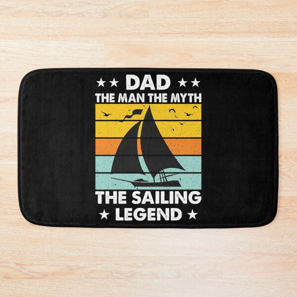 Item preview, Dad the Man the Myth the Sailing Legend - Retro Vintage Distressed Sunset Design For Sailing Lovers Gift Idea designed and sold by Prince - Bestseller ★★★★★.