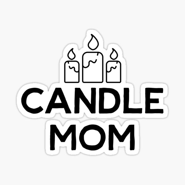 "Candle mom" Sticker for Sale by beeexplore Redbubble