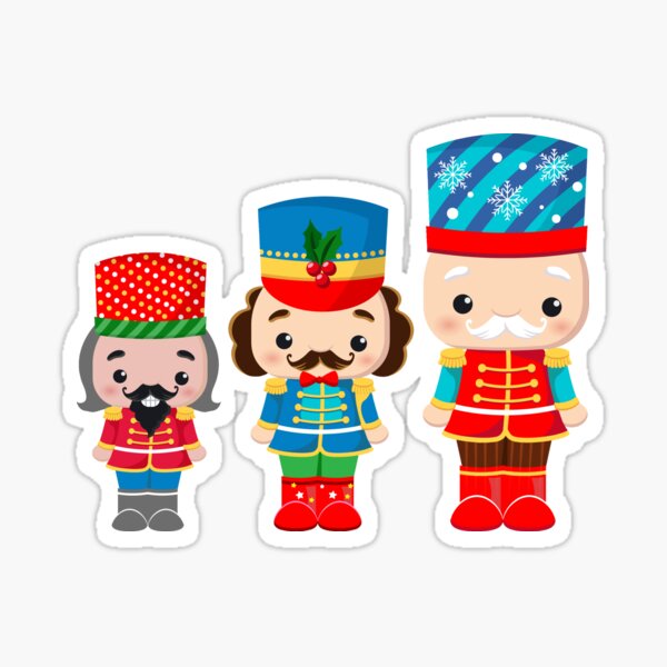 great funny christmas nutcracker Sticker