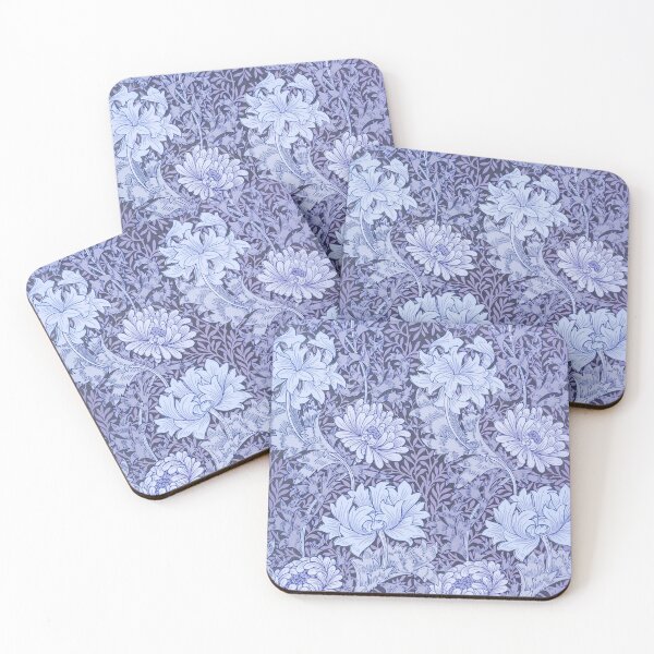 Item preview, Chrysanthemum pattern (1877) by William Morris blue  designed and sold by UtArt.