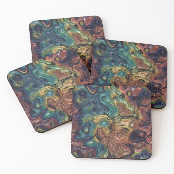 Item preview, Mystic Rainbow Liquid Colorful Abstract 3D Art Design designed and sold by Youpattern.