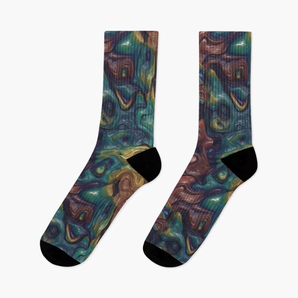 Item preview, Mystic Rainbow Liquid Colorful Abstract 3D Art Design designed and sold by Youpattern.