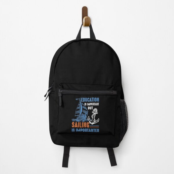 Item preview, Education Is Important But Sailing Is Importanter - Cool Design For Sailing Lovers Gift Idea designed and sold by Prince - Bestseller ★★★★★.