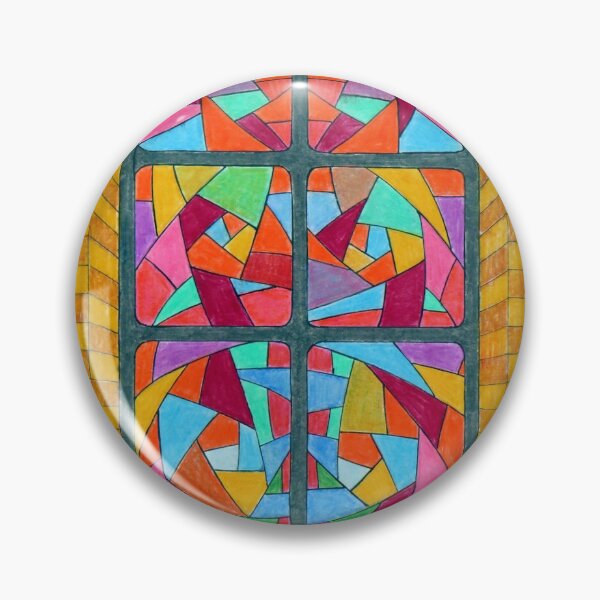 Item preview, 599 - DESIGN FOR A STAINED-GLASS WINDOW - 03 - DAVE EDWARDS - COLOURED PENCILS & INK - 2021 designed and sold by BLYTHART.