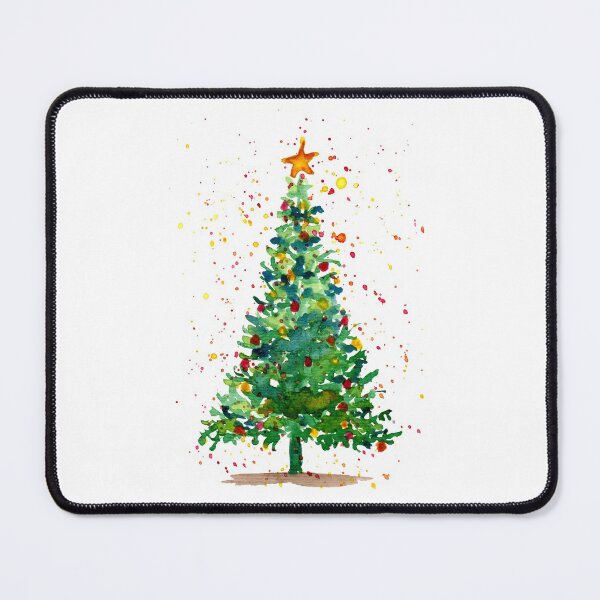 Item preview, Green Watercolor Christmas Tree designed and sold by Sebastian Grafmann.