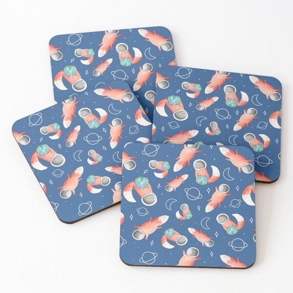 Item preview, Cute astronaut fox in the galaxy pattern  designed and sold by SD-illustration.