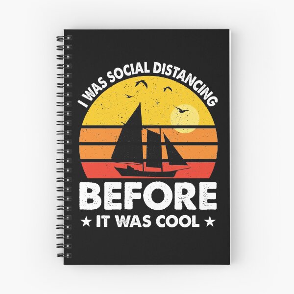 Item preview, I Was Social Distancing Before It Was Cool Good Day To Sail - Retro Vintage Distressed Sunset Design For Sailing Lovers Gift Idea designed and sold by Prince - Bestseller ★★★★★.
