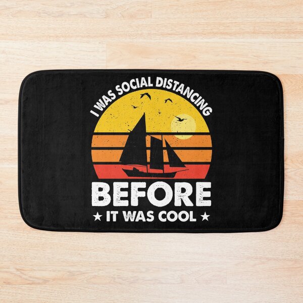Item preview, I Was Social Distancing Before It Was Cool Good Day To Sail - Retro Vintage Distressed Sunset Design For Sailing Lovers Gift Idea designed and sold by Prince - Bestseller ★★★★★.
