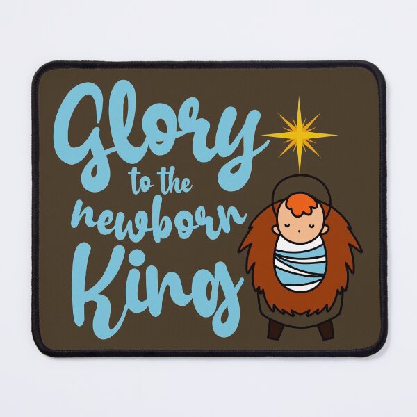 Item preview, Glory to the Newborn King designed and sold by ChelleCreate.