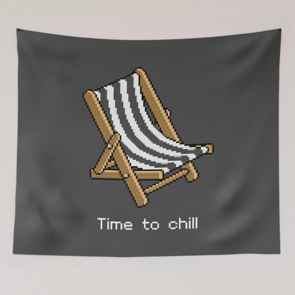 Item preview, Habbo Black Deck Chair - Time to Chill designed and sold by Eisenjays.