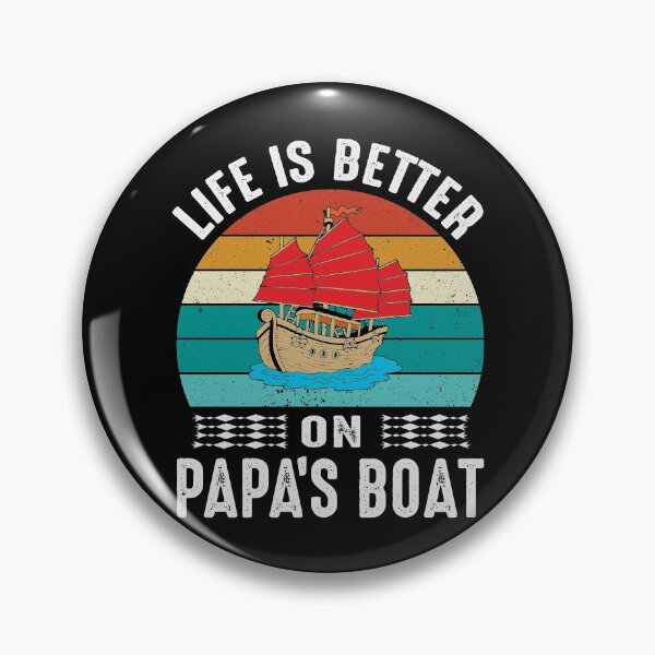 Item preview, Life Is Better On Papa's Boat Good Day To Sail - Retro Vintage Distressed Sunset Design For Sailing Lovers Gift Idea designed and sold by Prince - Bestseller ★★★★★.