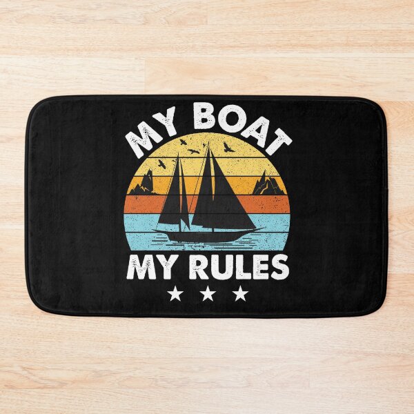Item preview, My Boat My Rules Good Day To Sail - Retro Vintage Distressed Sunset Design For Sailing Lovers Gift Idea designed and sold by Prince - Bestseller ★★★★★.