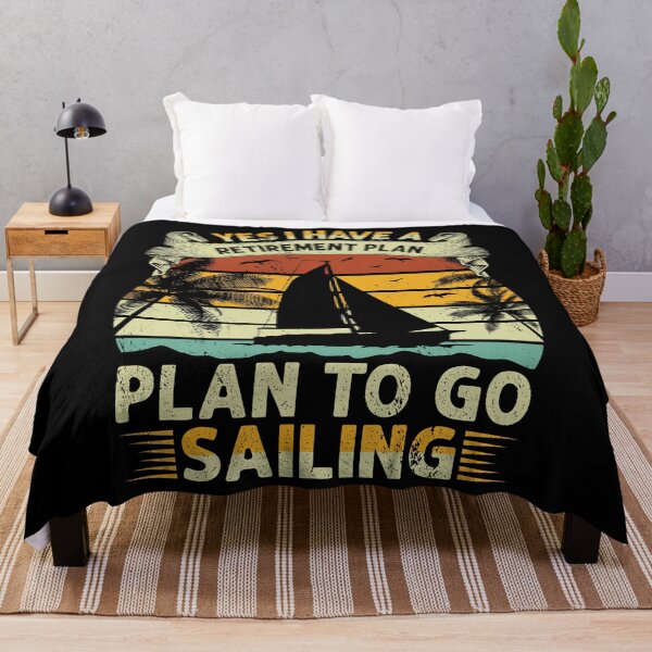 Item preview, Yes I Have a Retirement Plan Plan to Go Sailing Good Day To Sail - Retro Vintage Distressed Sunset Design For Sailing Lovers Gift Idea designed and sold by Prince - Bestseller ★★★★★.