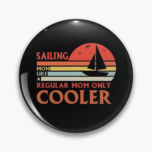 Item preview, Sailing Mom Like A Regular Mom Only Cooler Good Day To Sail - Retro Vintage Distressed Sunset Design For Sailing Lovers Gift Idea designed and sold by Prince - Bestseller ★★★★★.