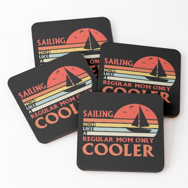 Item preview, Sailing Mom Like A Regular Mom Only Cooler Good Day To Sail - Retro Vintage Distressed Sunset Design For Sailing Lovers Gift Idea designed and sold by Prince - Bestseller ★★★★★.