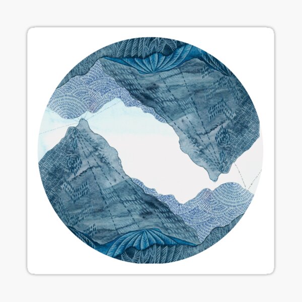 Living as the Mountains Do Sticker