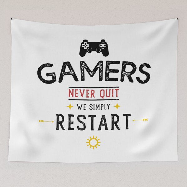 Item preview, Gamers Never Quit We Simply Restart designed and sold by wingstar.