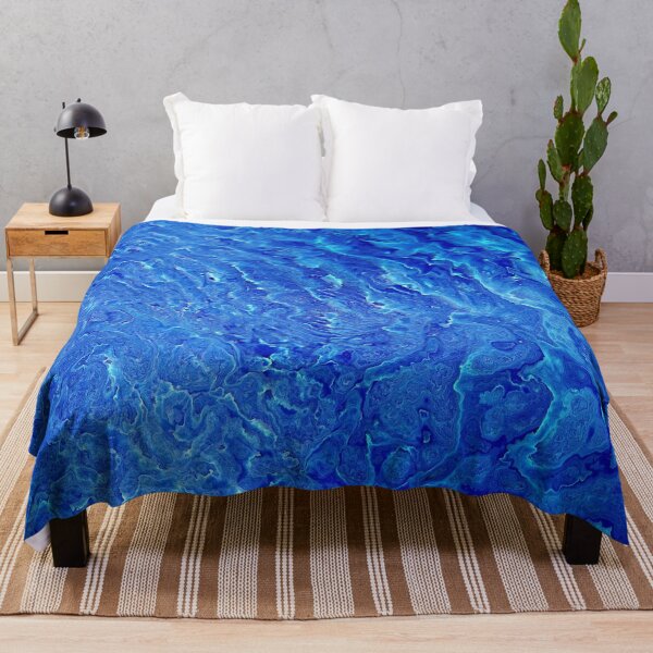 Item preview, blue sea water effect TYE DIE royal blue vintage original designed and sold by jmc-aas.