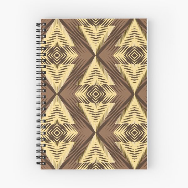 Item preview, Brown yellow African tribal textile pattern art designed and sold by DADA635.