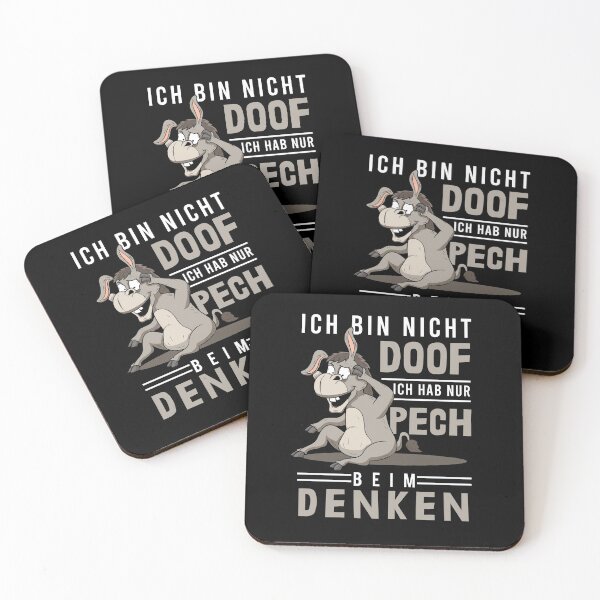 Item preview, Bad luck when thinking, stupidity, stupid, stupid donkey designed and sold by Printed-Memes.