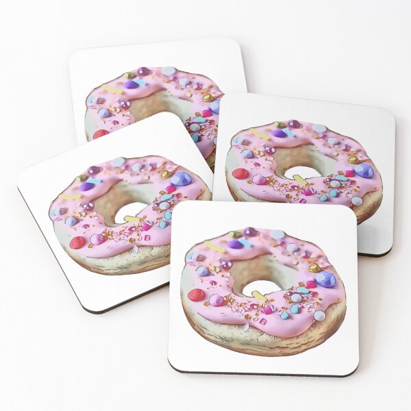 Item preview, Very Flat Pink Doughnut Design designed and sold by Dough-Nutty.