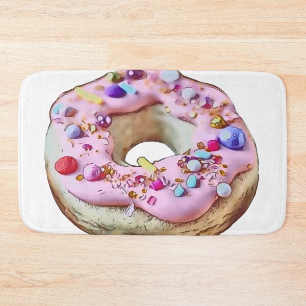 Item preview, Very Flat Pink Doughnut Design designed and sold by Dough-Nutty.