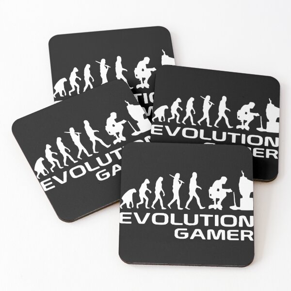 Item preview, Evolution of Gamer Nerd Funny Tech Evolution Love Computer Library Gift Premium Apparel Funny Holiday Xmas designed and sold by DesignByHeartUK.