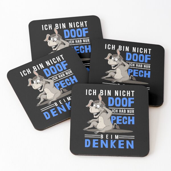Item preview, Bad luck when thinking, stupidity, stupid, stupid donkey designed and sold by Printed-Memes.
