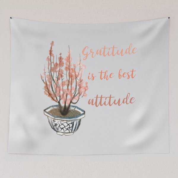 Item preview, Gratitude Is The Best Attitude. Watercolor Flower Arrangements for Thanksgiving designed and sold by Rebel-Design.