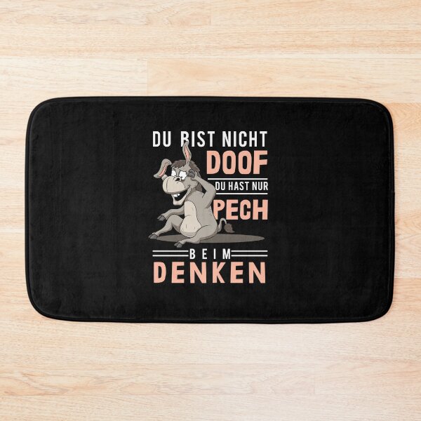Item preview, Bad luck when thinking, stupidity, stupid, stupid donkey designed and sold by Printed-Memes.