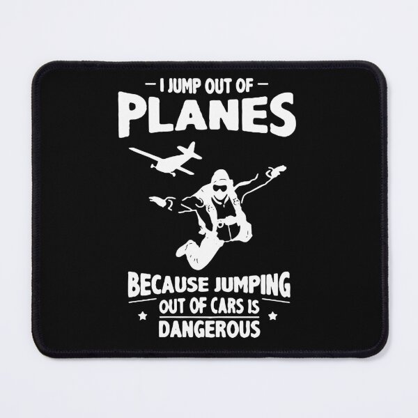 Item preview, Skydiving Love I jump out of planes because jumping out of cars is danerous Parachute Para Jumping Skydive Gift Premium Apparel Funny Holiday Xmas designed and sold by DesignByHeartUK.