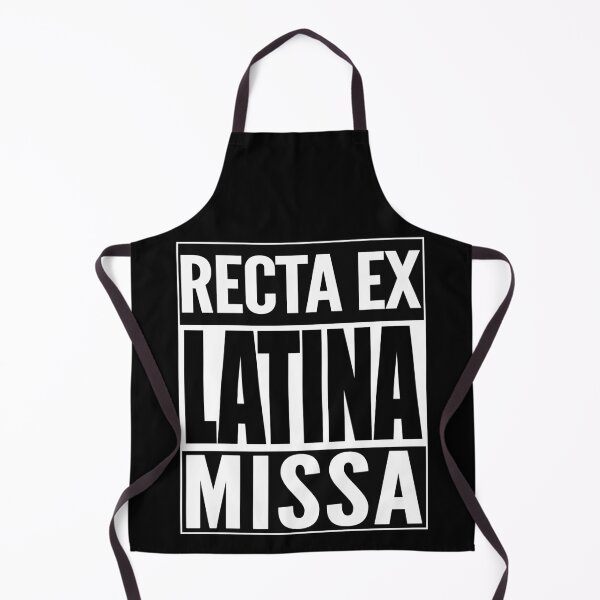 Item preview, Recta Ex Latina Missa - Straight Outta Latin Mass Latin Design designed and sold by TeesForTheWorld.