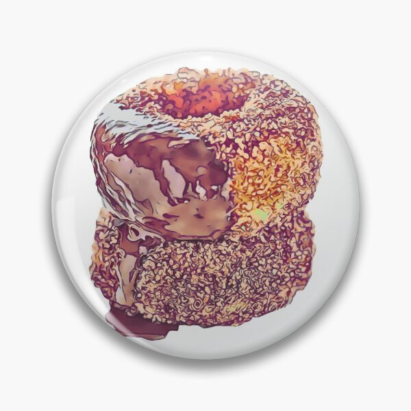 Item preview, Hazelnut and Chocolate Drizzle Doughnut Design designed and sold by Dough-Nutty.