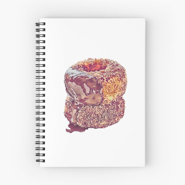 Item preview, Hazelnut and Chocolate Drizzle Doughnut Design designed and sold by Dough-Nutty.