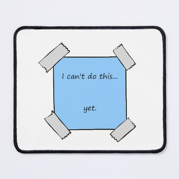 Item preview, I can't do this...yet. - sticky note  designed and sold by violetsareblue8.