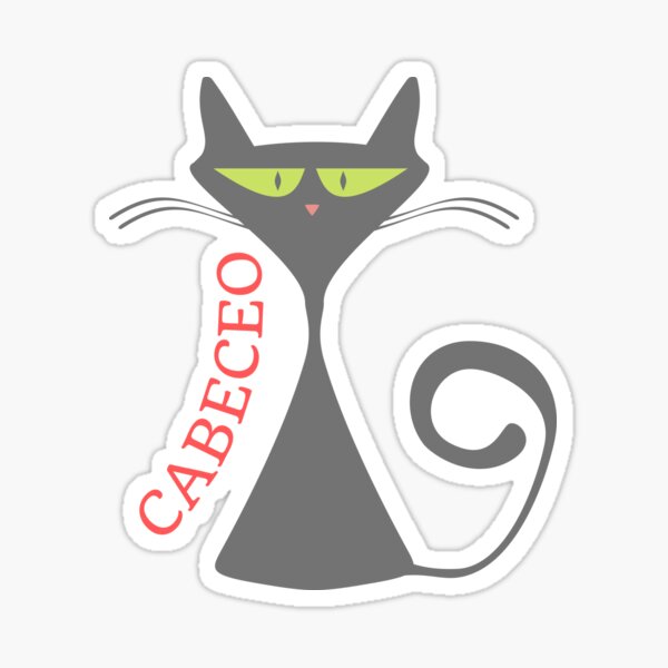 Tango Codigos Cabeceo Cat Pop Art for Milongas Sticker