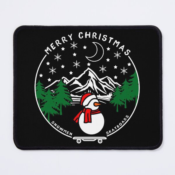 Item preview, snowmen christmas holiday skatboard designed and sold by Art-by-da.