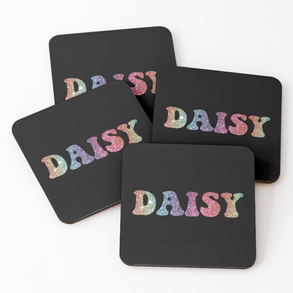 Item preview, Daisy Rainbow Glitter Custom Name designed and sold by craftswithfeee.