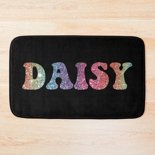 Aperçu de l'œuvre Daisy Rainbow Glitter Custom Name créée et vendue par craftswithfeee.