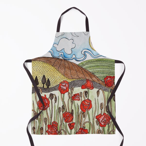 Item preview, Poppies in pen designed and sold by Art by Leanne P / Leanne Poellinger.