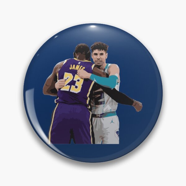 Item preview, Lebron James x Lamelo Ball Encouraging Hug   designed and sold by Luciemaven.